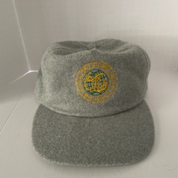 Vintage Otis Elevator Cleveland Ohio Grey  Baseball Hat Cap